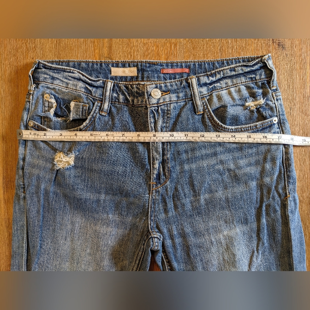 3 FOR 25$! Anthropologie Pilcro Jeans Slim High Rise Destroyed SIZE 27 - Picture 12 of 14
